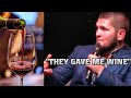 KHABIB WAS GIVEN WINE, LOOK WHAT HE DID NEXT