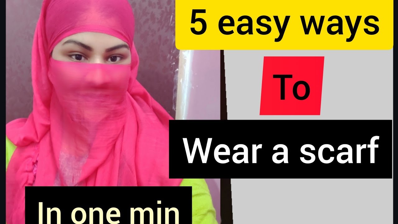 How to wrap face with Dupatta in Just one minute 