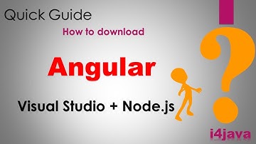 How to download  angular9  cli in visual studio and node.js quick guide
