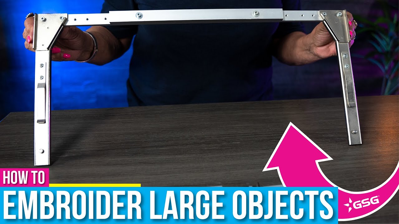 How to Embroider Large Blankets and other Large Objects | Extended Tubular Arm ZSK
