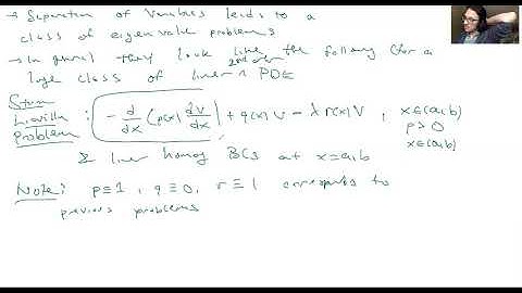 Oct 9 (Pt4): Intro to Sturm-Liouville Theory
