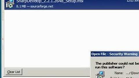 Downloading and Installing SharpDevelop 2.2