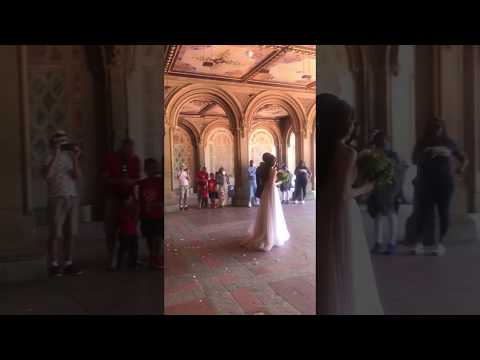 Wedding in the CORONA Virus times .Central Park
