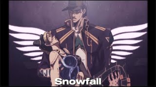 JoJo || Jolyne & Jotaro || Snowfall || EDIT - AMV ||