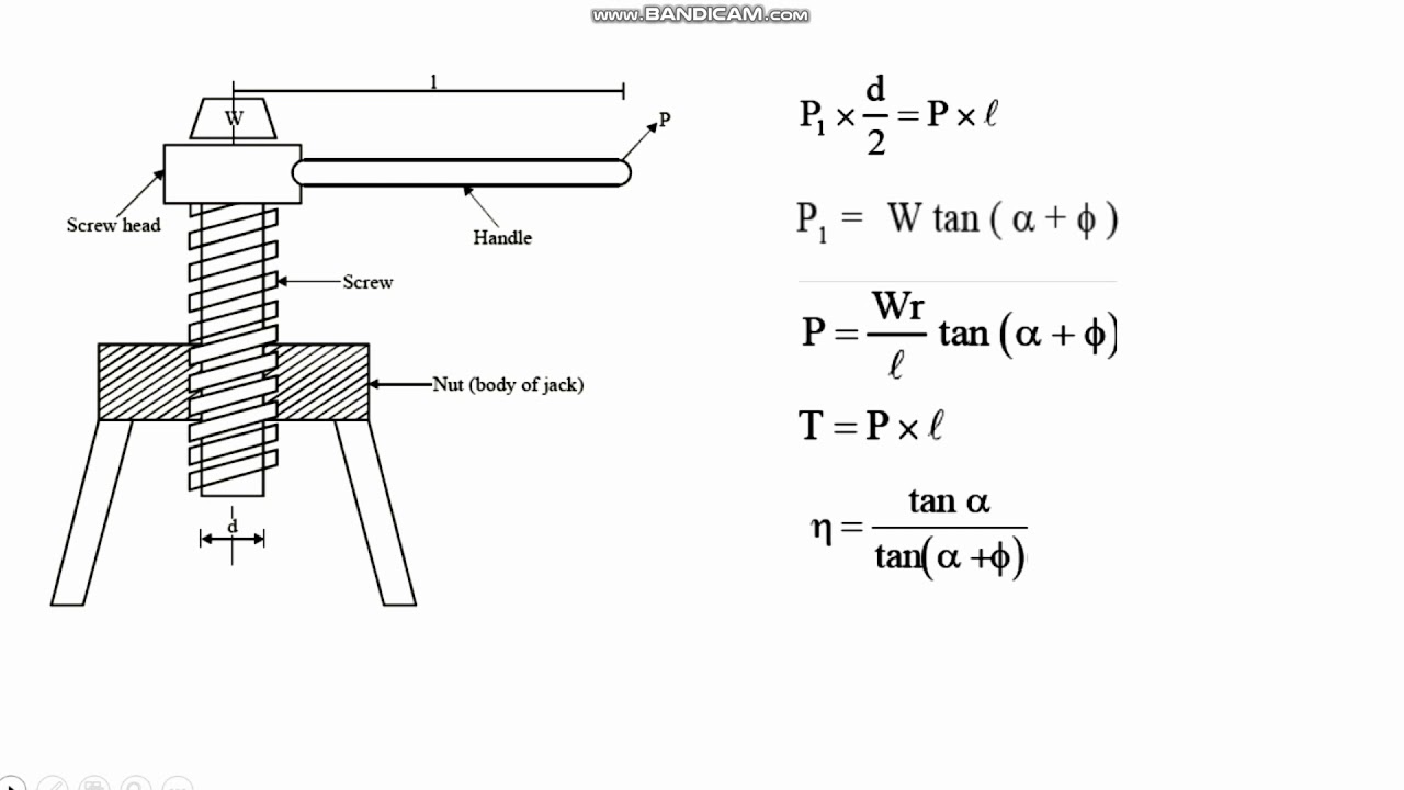 UNIT V Screw friction problems solved YouTube