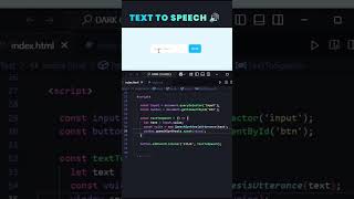 🗣✨ Turn any text into speech using just JavaScript! Text to Speech using JavaScript
