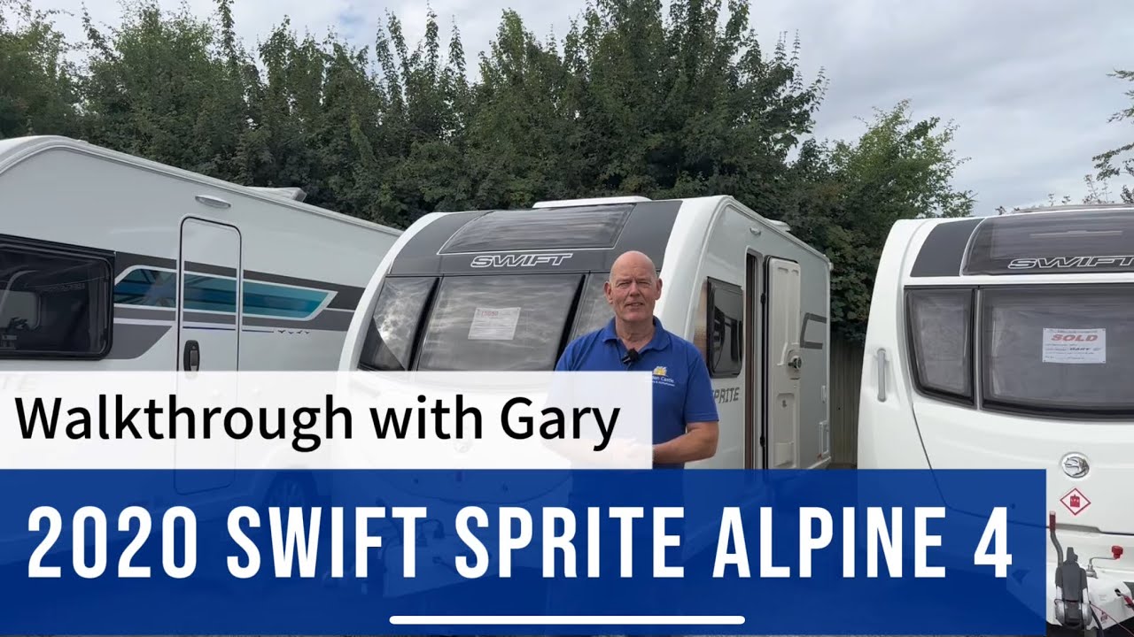 Gary's Tour of the 2020 Swift Sprite Alpine 4 | With Motor Mover Included!