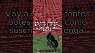 Suscriptores = TNT y pasó esto 💥 #minecraft #shorts