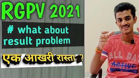 RGPV 2021 | Result last error option |