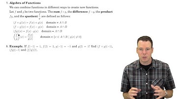 Math150/151 Section 1.3 -  New Functions From Old Functions (3 of 4)