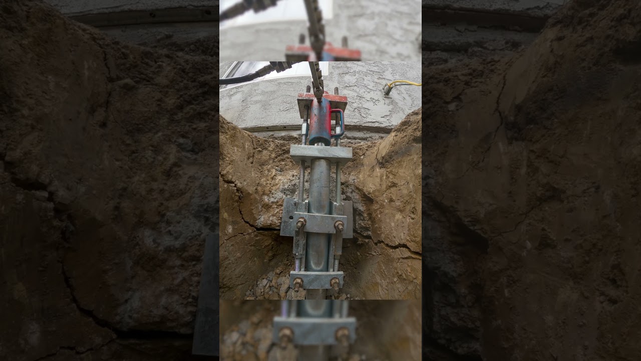 Lifting Yorba Linda Home 11 Inches - Foundation Repair Helical Piles. Video preview.