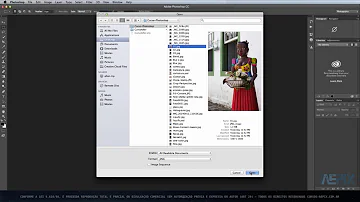Como abrir um arquivo photoshop?