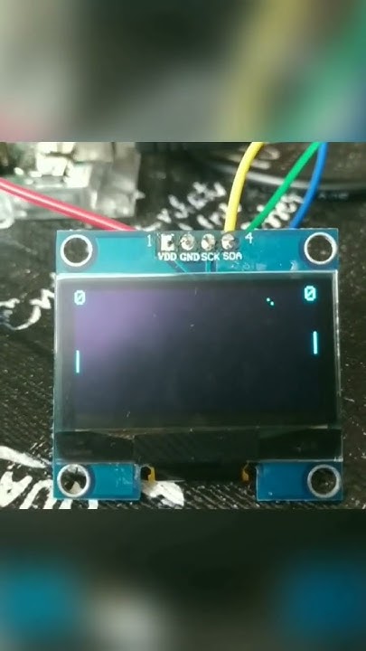 Arduino OLED display pong game - YouTube