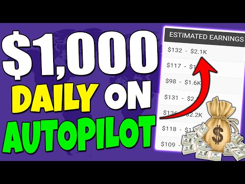 How To Make $1,000 a Day In Passive Income On Autopilot (Make Money Online)