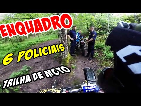 ENQUADRO POLÍCIA, TRILHA DE MOTO, 6 POLICIAIS, HELICÓPTERO