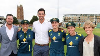 Emotional Baggy Green presentation for Aussie trio