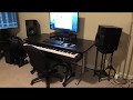 Affordable 88 Key Keyboard Studio Desk (no custom fabrication needed)