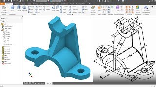 Autodesk inventor Tutorial for beginners Exercise 4