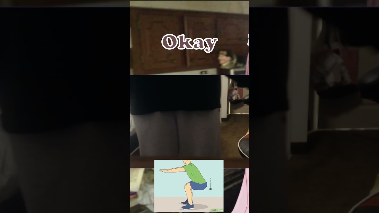 vtuber does a squat for the first time...