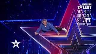 Românii au talent 2021: Costin Pity, moment inedit de acrobație, prezentat într-un mod spectaculos
