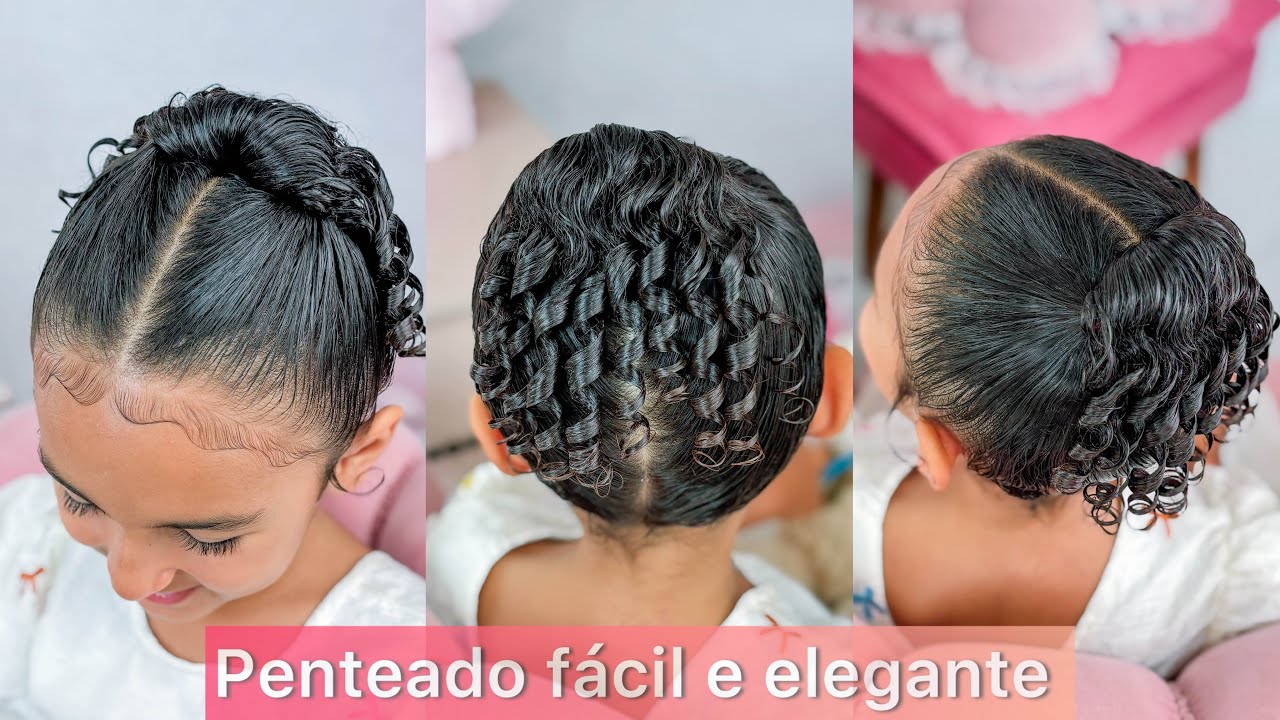 Penteado infantil fácil e elegante 🌸✨