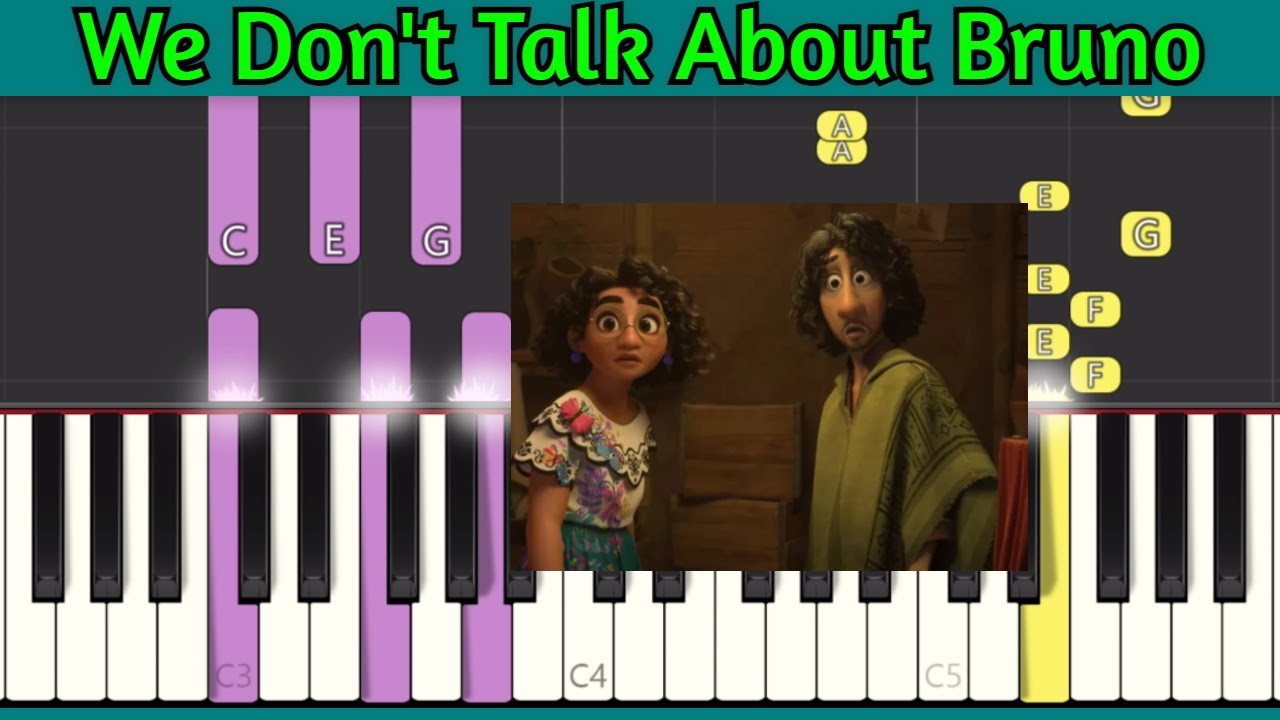 We Don't Talk About Bruno - No se habla de Bruno - Encanto - Piano ...