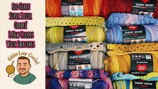 Yarn Review - Red Heart Super Saver Ombre - 8 new shades reviewed with swatches! #yarnspirations