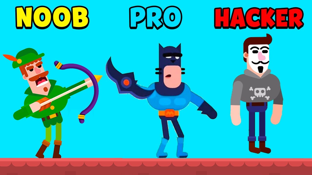NOOB vs PRO vs HACKER - Bowmasters