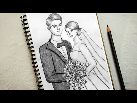 Best Wedding Gifts for Couple Romantic Art Pencil Drawing 