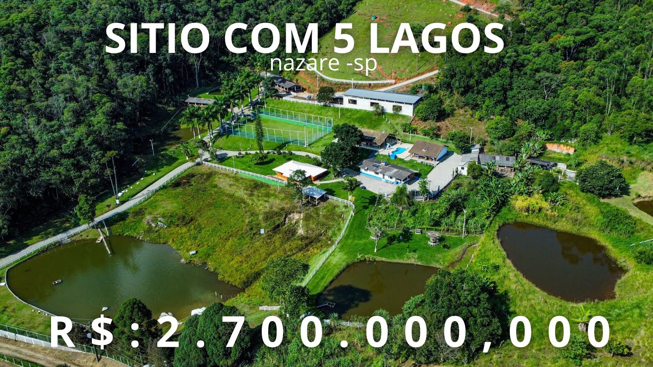 Sítio dos sonhos  com 5 lagos a venda em Nazaré paulista-sp, nascente própria e linda vista