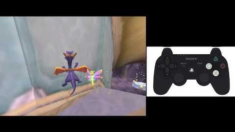 Spyro 2 - Pillarless Gulp Skip charge jump with input display