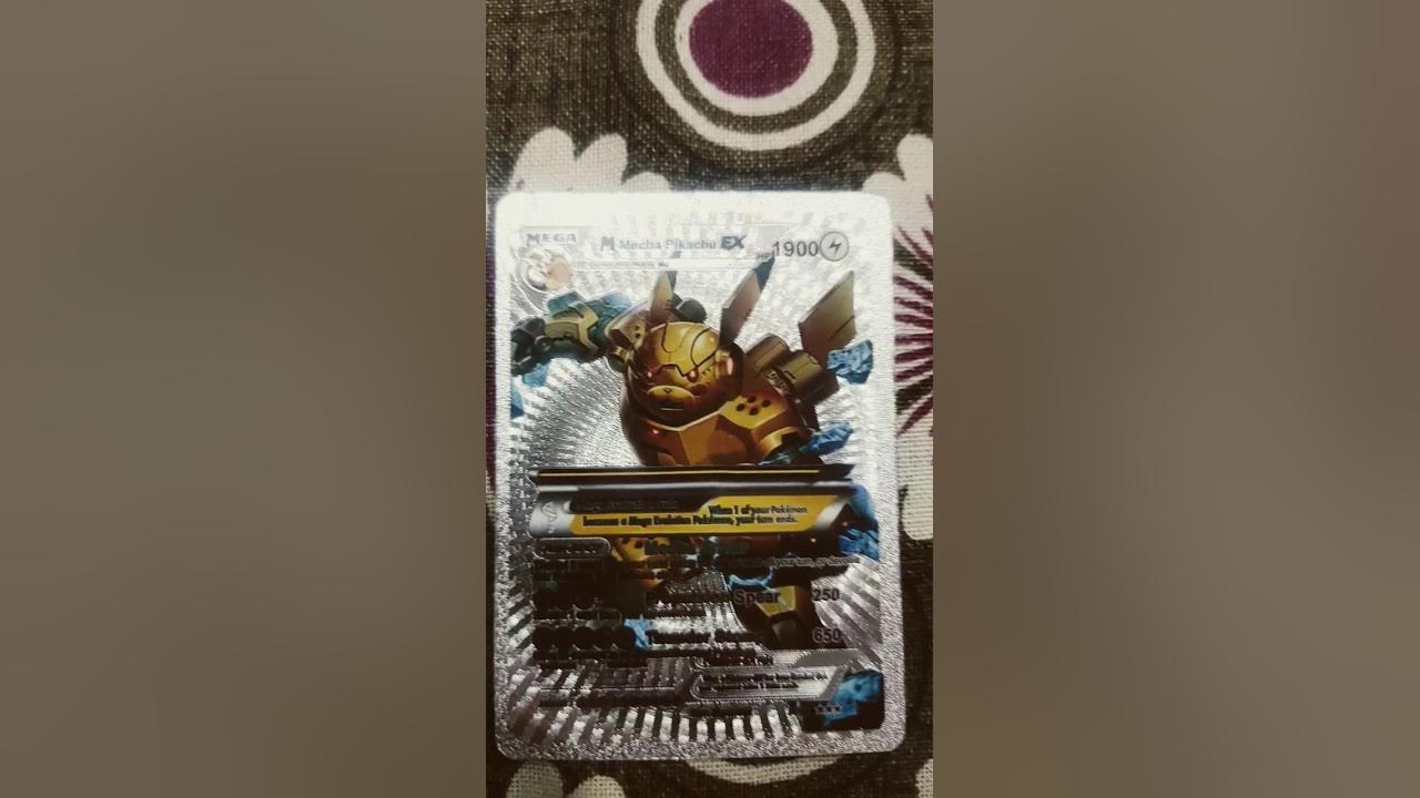 M Mecha Pikachu ex pokemon card