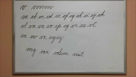 How to Connect Cursive V - American Handwriting