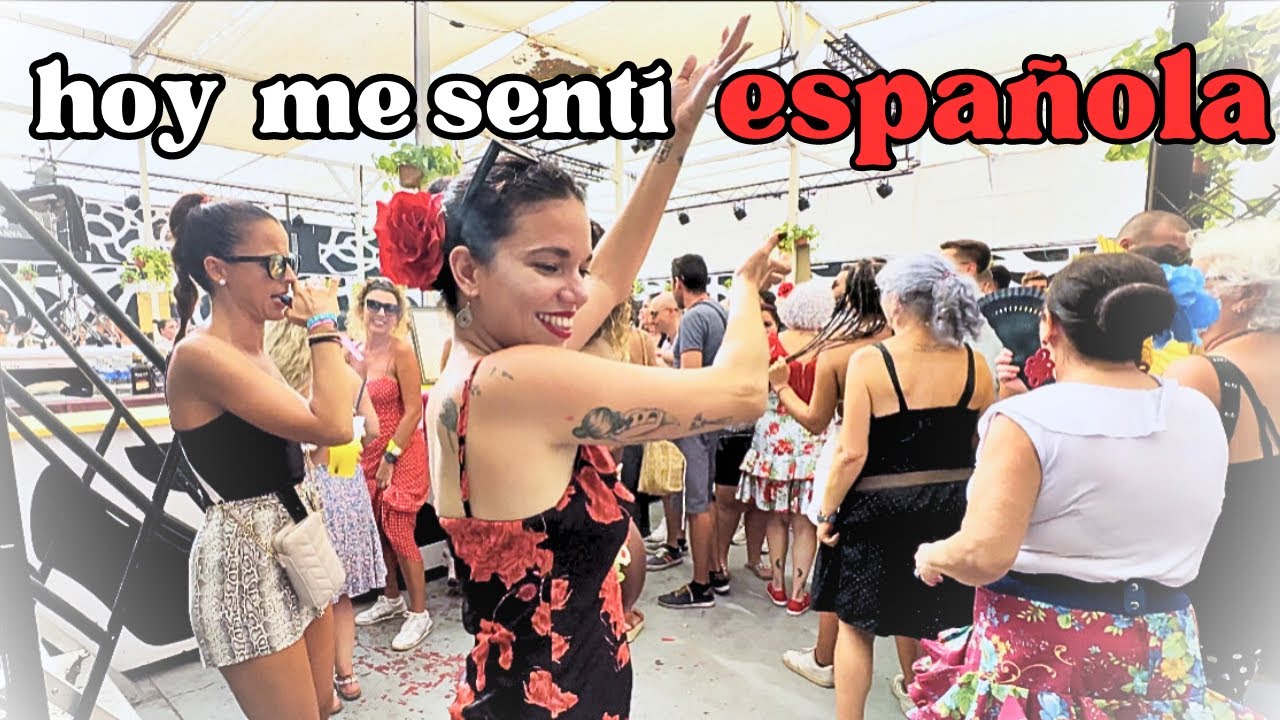 😱 involucrándome en la cultura española 💃🏻Así se vive la Feria de Málaga 2023