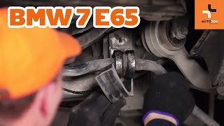 Como substituir Bucha da barra estabilizadora BMW 7 (E65, E66, E67) - vídeo guia