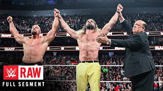  Segment Seth Rollins Bron Breakker And Paul Heyman Form The Vision Raw April 21 2025