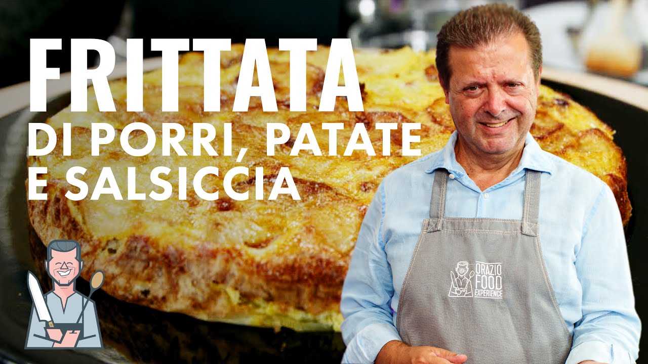 FRITTATA DI PORRI, PATATE E SALSICCIA - Squisita!