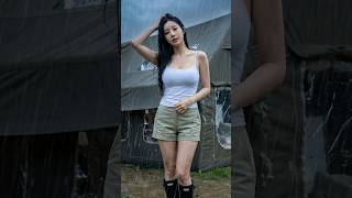 ☔️ CAMPING WITH HEAVY RAIN IN LUXURY TENT