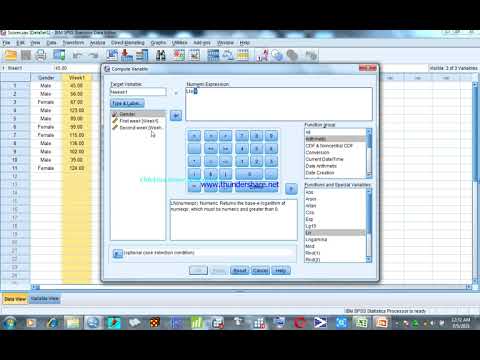 Data transformation with SPSS