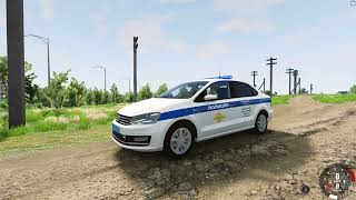Russian siren - СГУ Code 3. VW Polo УМВД России по г. Южный. BeamNG drive