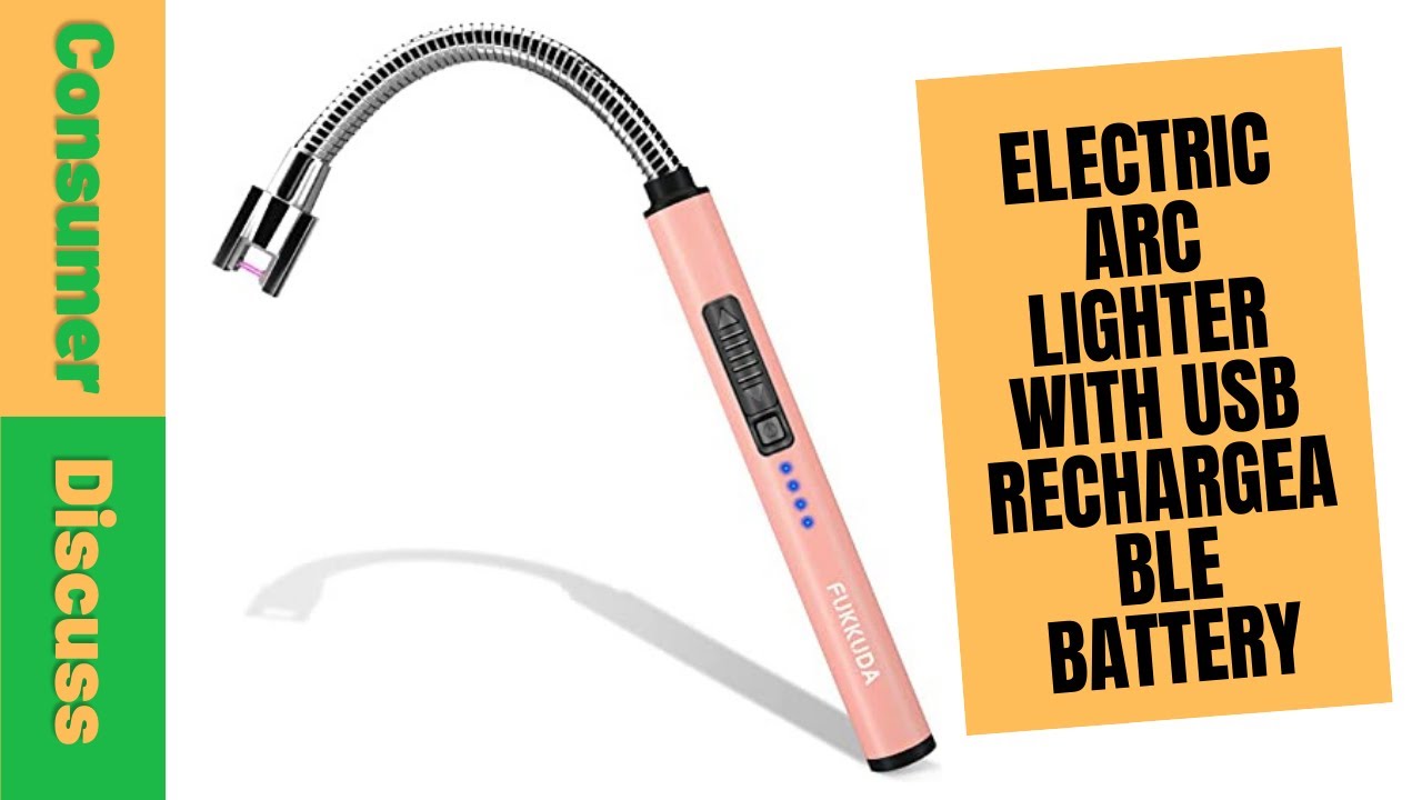 Electric Arc Lighter with USB Rechargeable Battery