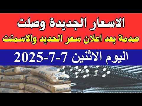 اسعار الحديد اليوم الاثنين    في مصر