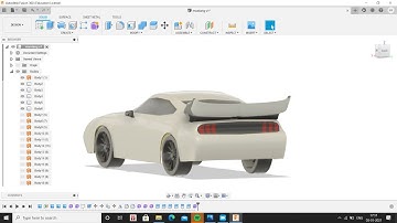 Ford Mustang: Model making using Autodesk Fusion 360//car modeling//freeform model//CAED art