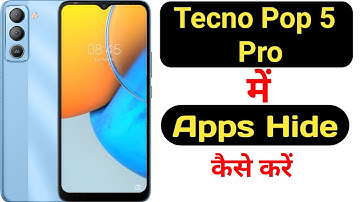 How to hide apps in Tecno Pop 5 Pro || Tecno Pop 5 Pro me app kaise hide kare ||