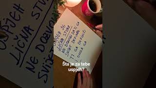 Uspjeh je lična stvar