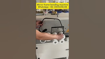 Mirror frame bending machine #ledmirror #bendingmachine  #mirrorframe #aluminumprofile #mirrorwork