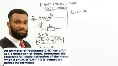 Shunt and multiplier. weac, neco,Jamb,igcse@vindalsacademy