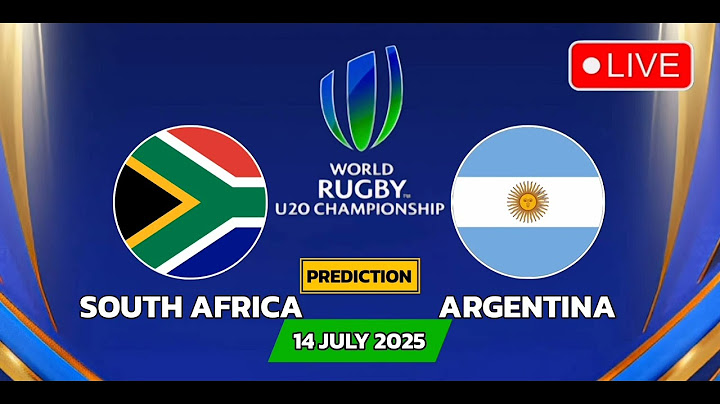 South Africa VS Argentina | U20 Rugby World Championship Match Prediction