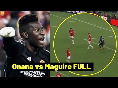 Onana screaming at Maguire and Antony big miss vs Dortmund