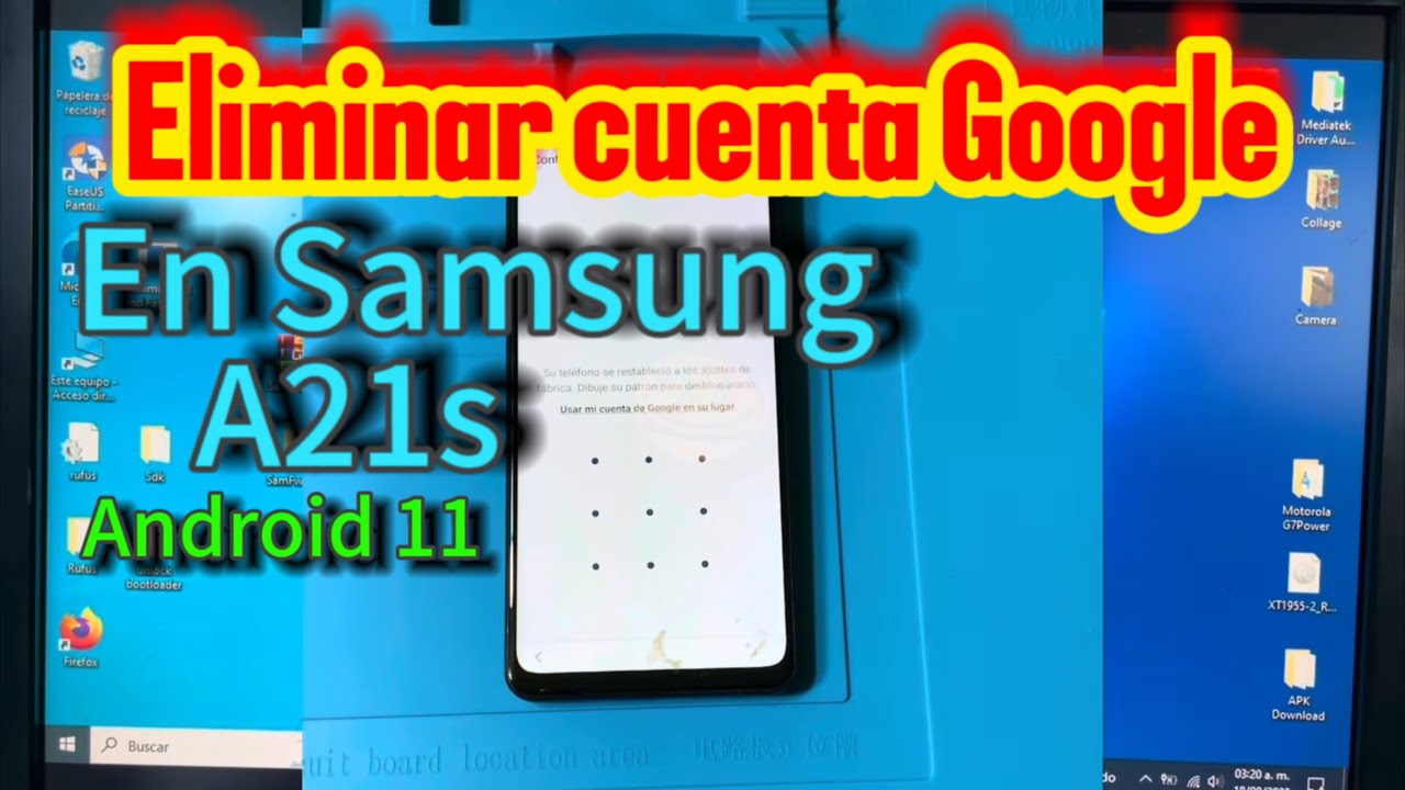 FRP como quitar cuenta Google de Samsung a21s - YouTube